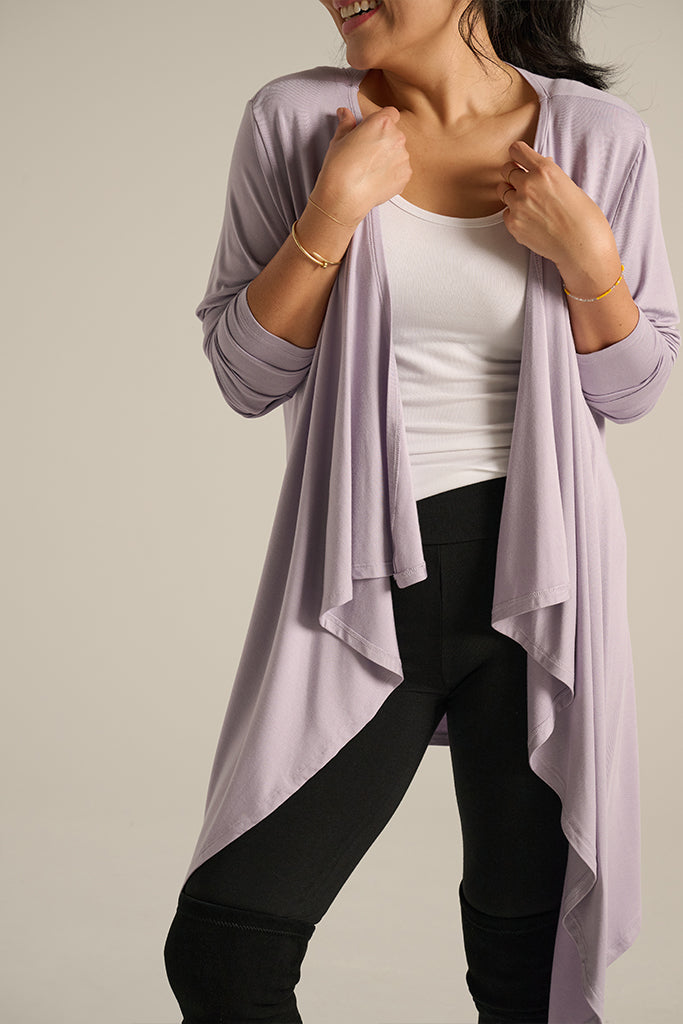 Waterfall Cardigan - Lavender