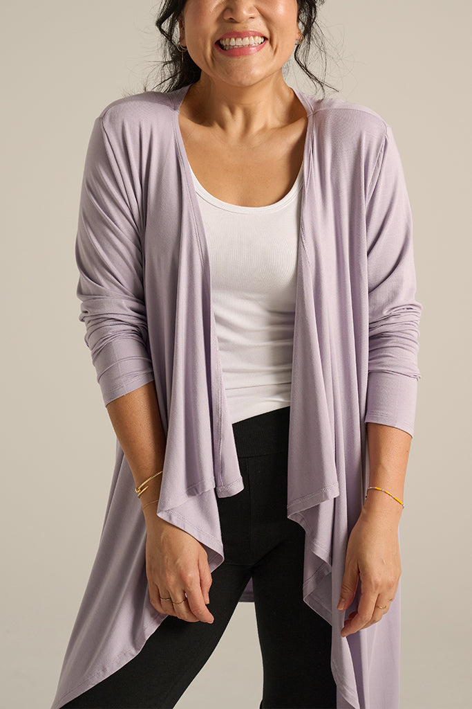 Waterfall Cardigan - Lavender