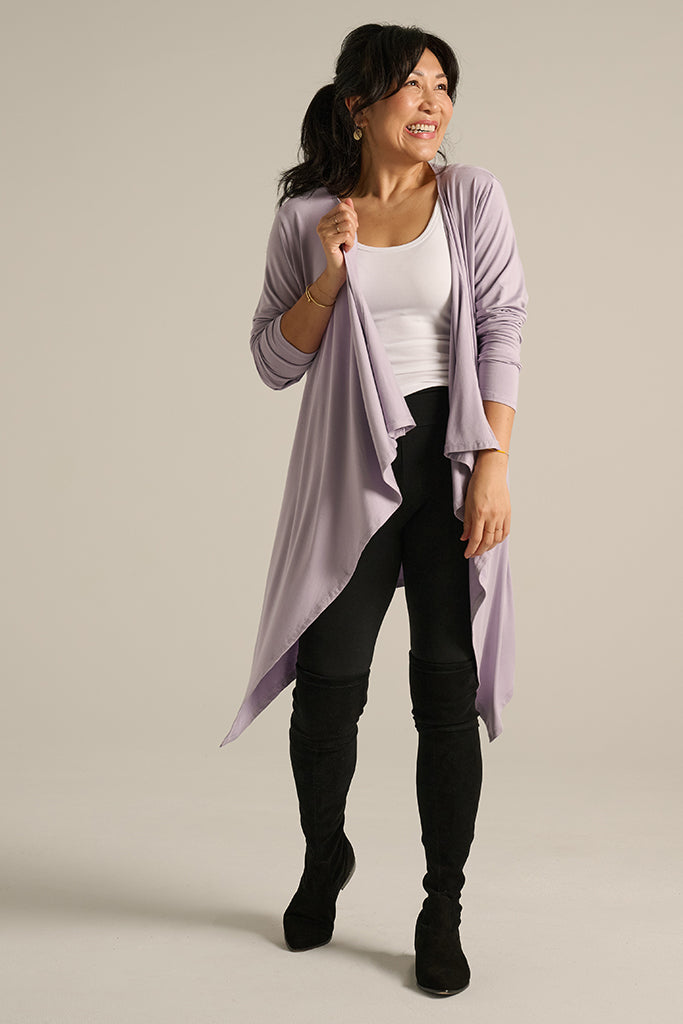 Waterfall Cardigan - Lavender