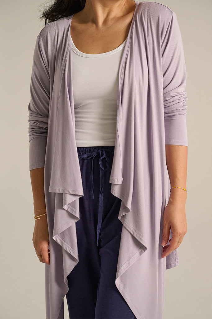 Waterfall Cardigan - Lavender