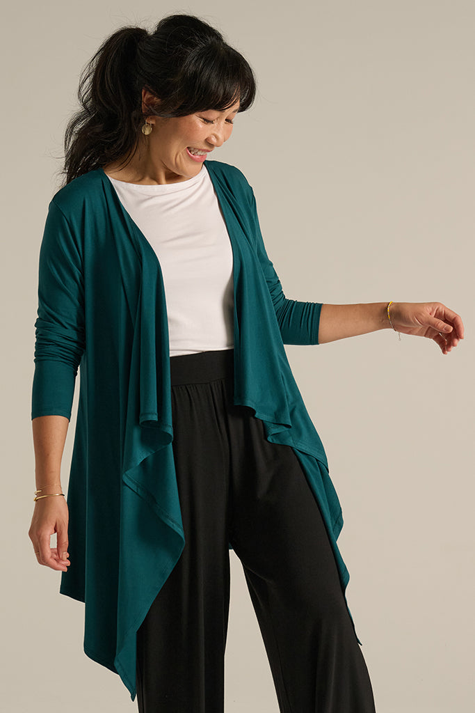 Waterfall Cardigan - Pine