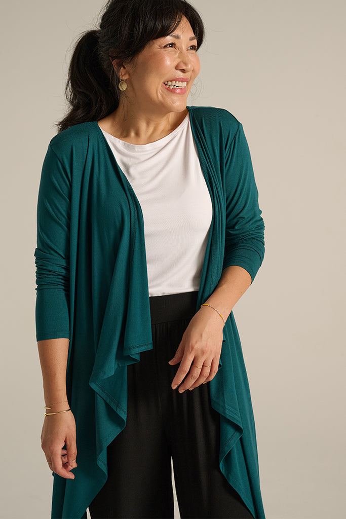 Waterfall Cardigan - Pine