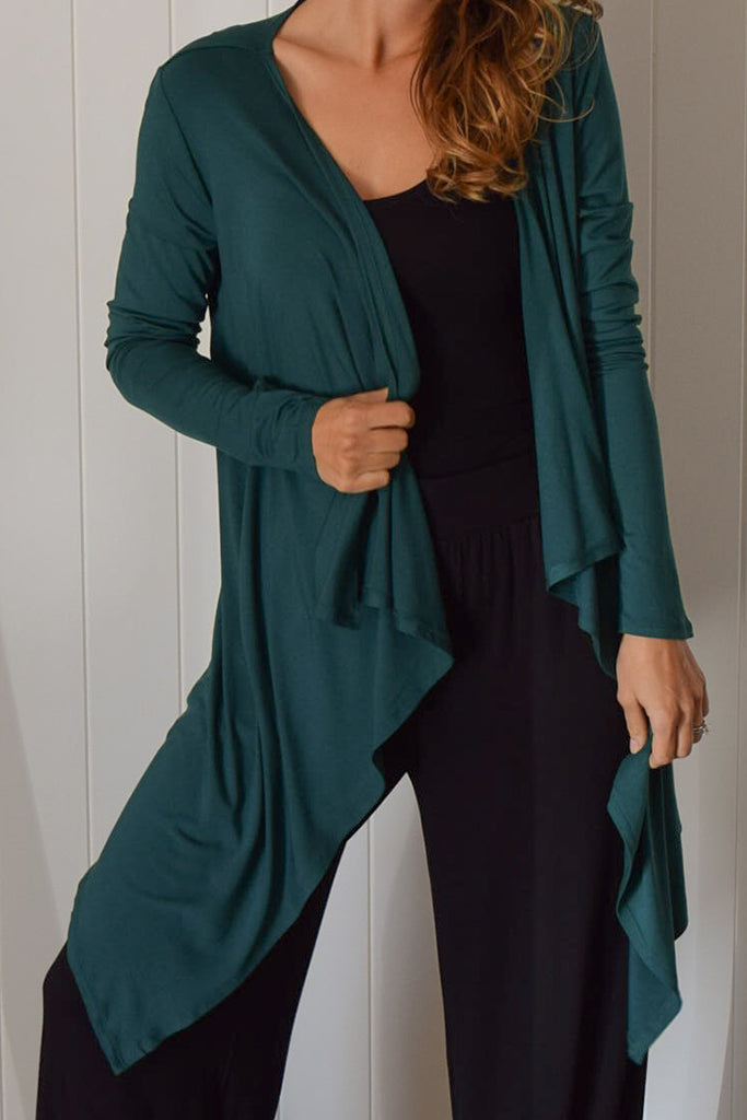 Waterfall Cardigan - Pine