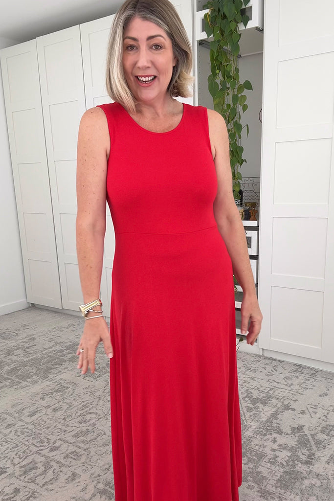 Charlotte Dress - Red