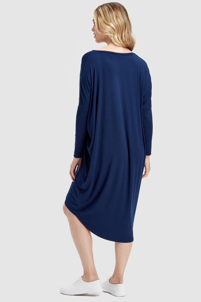 Bamboo maternity dress for winter.