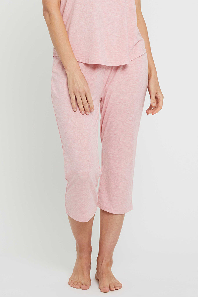 3/4 PJ Pant Rose Bamboo Body