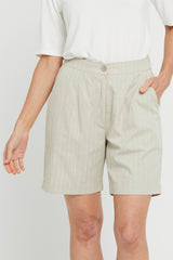 Everyday Bamboo Shorts - Organic Pinstripe