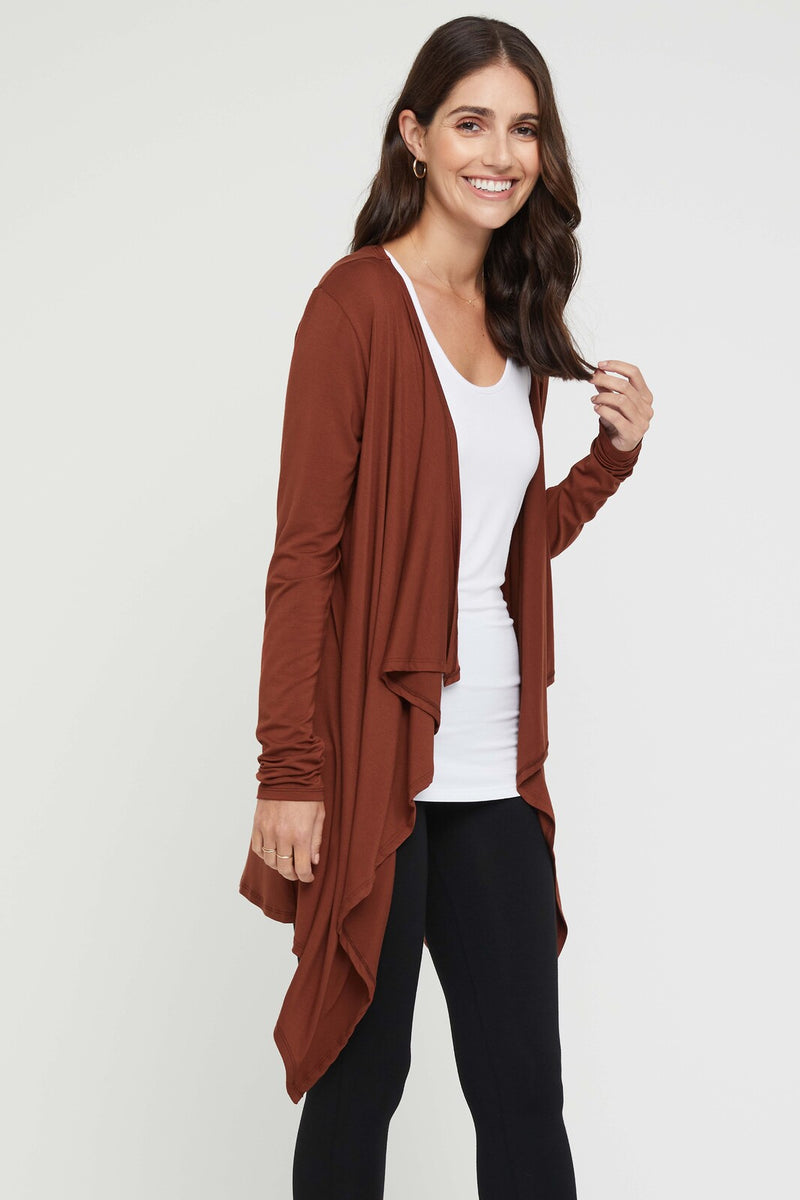 Short waterfall cardigan hotsell