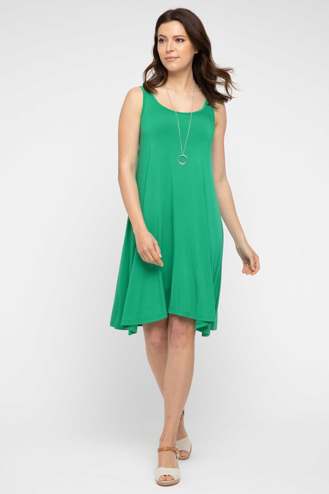 Swing Dress - Emerald