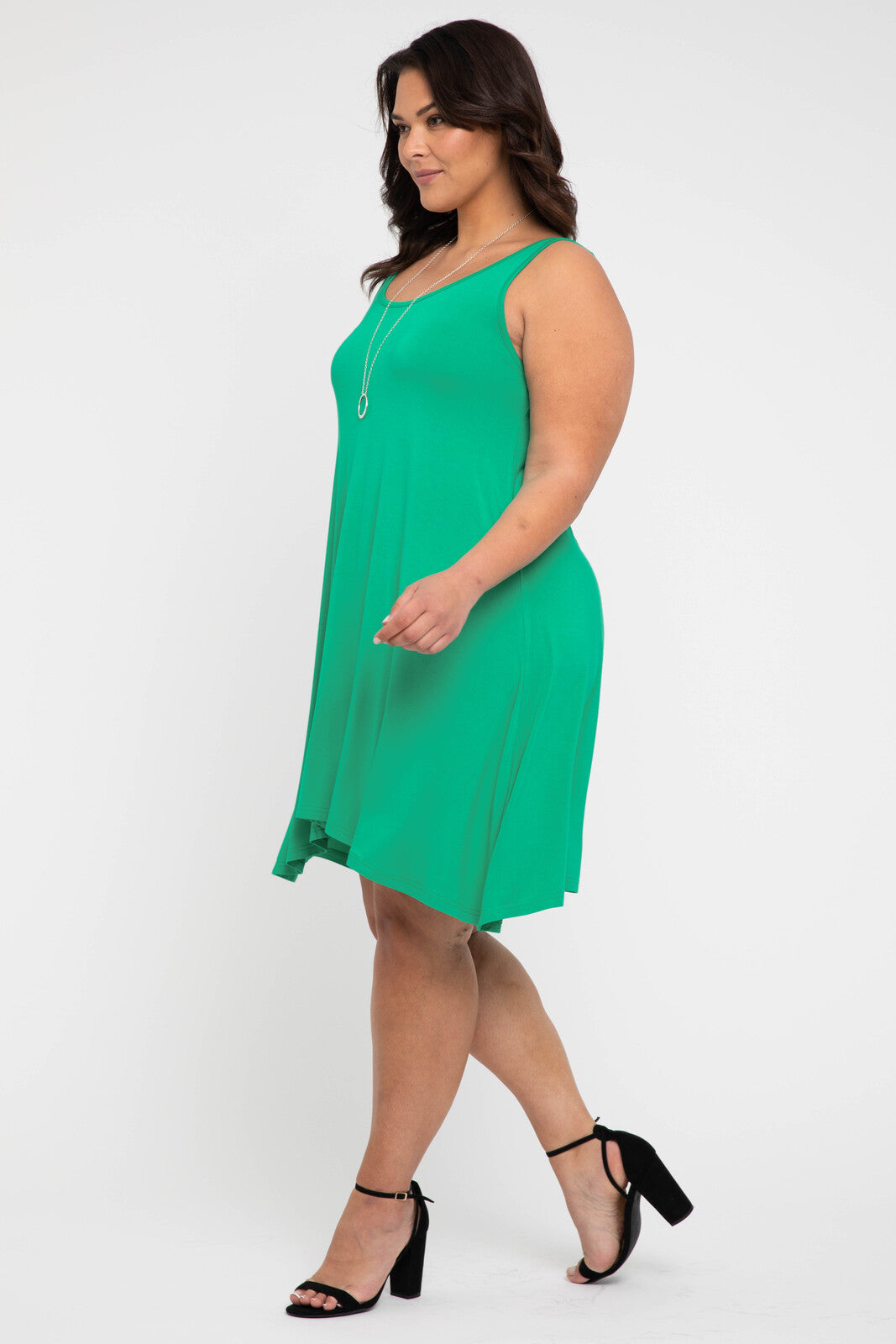 Swing Dress - Emerald