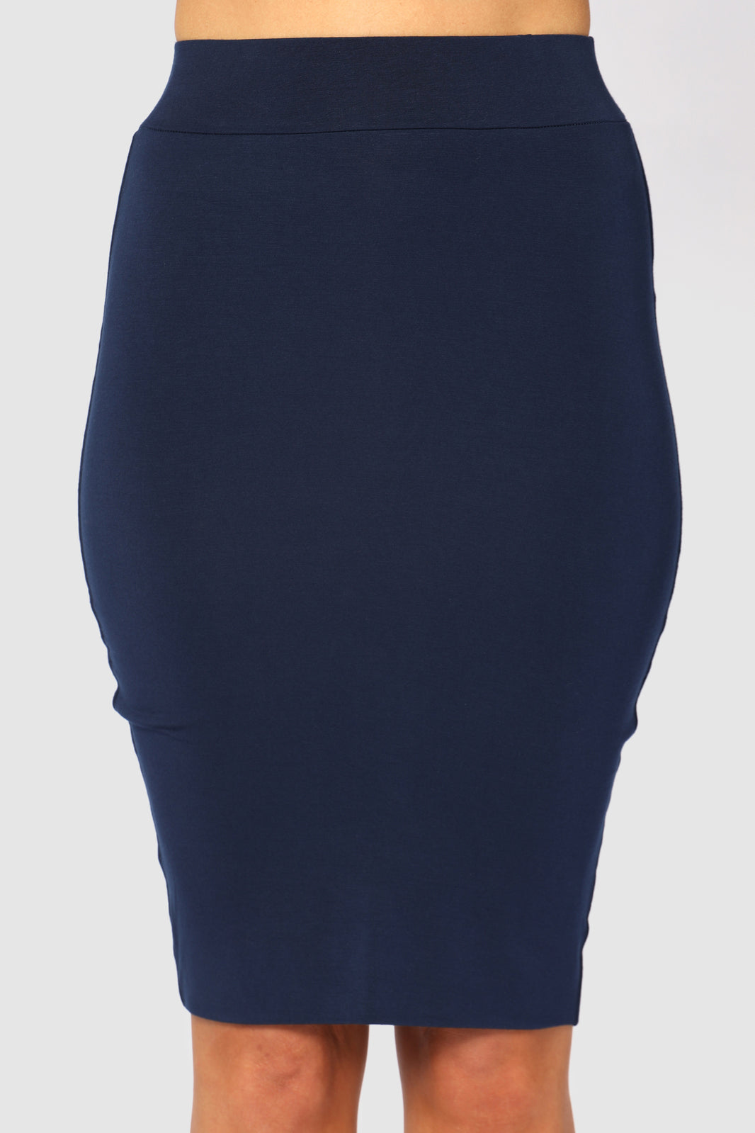highwaisted bamboo skirt in above the knee length