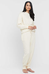 Bamboo Slouch Trackpant - Winter White