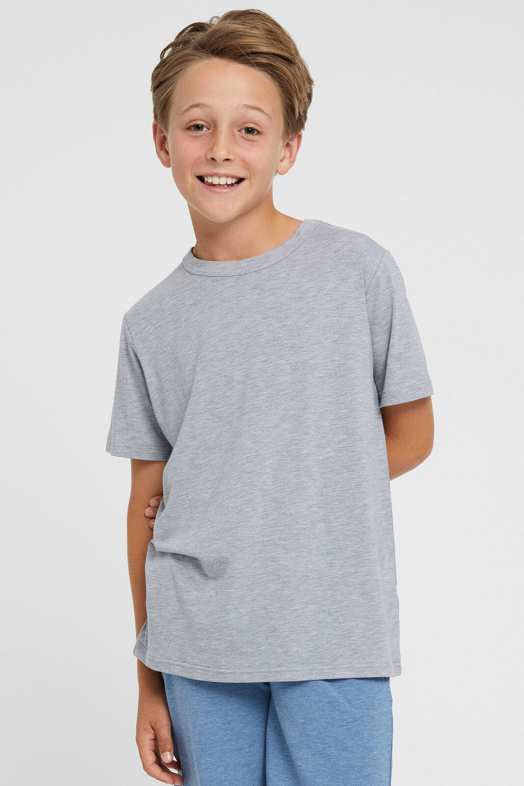 Junior Lounge Tee - Light Grey