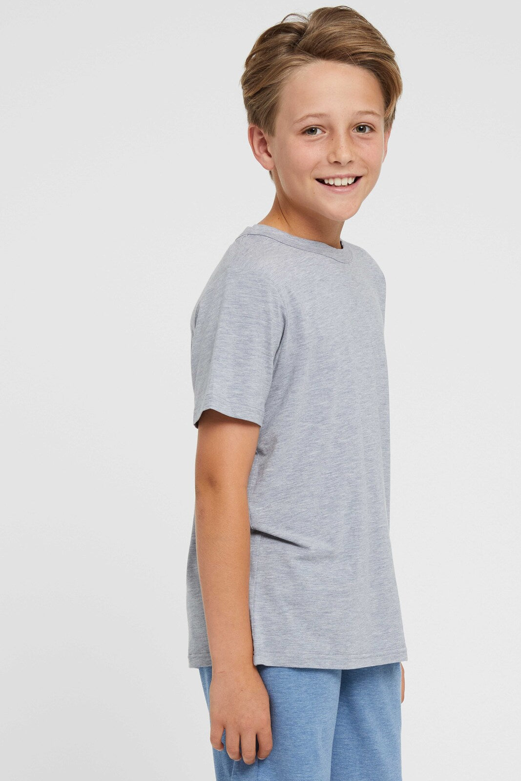 Junior Lounge Tee - Light Grey