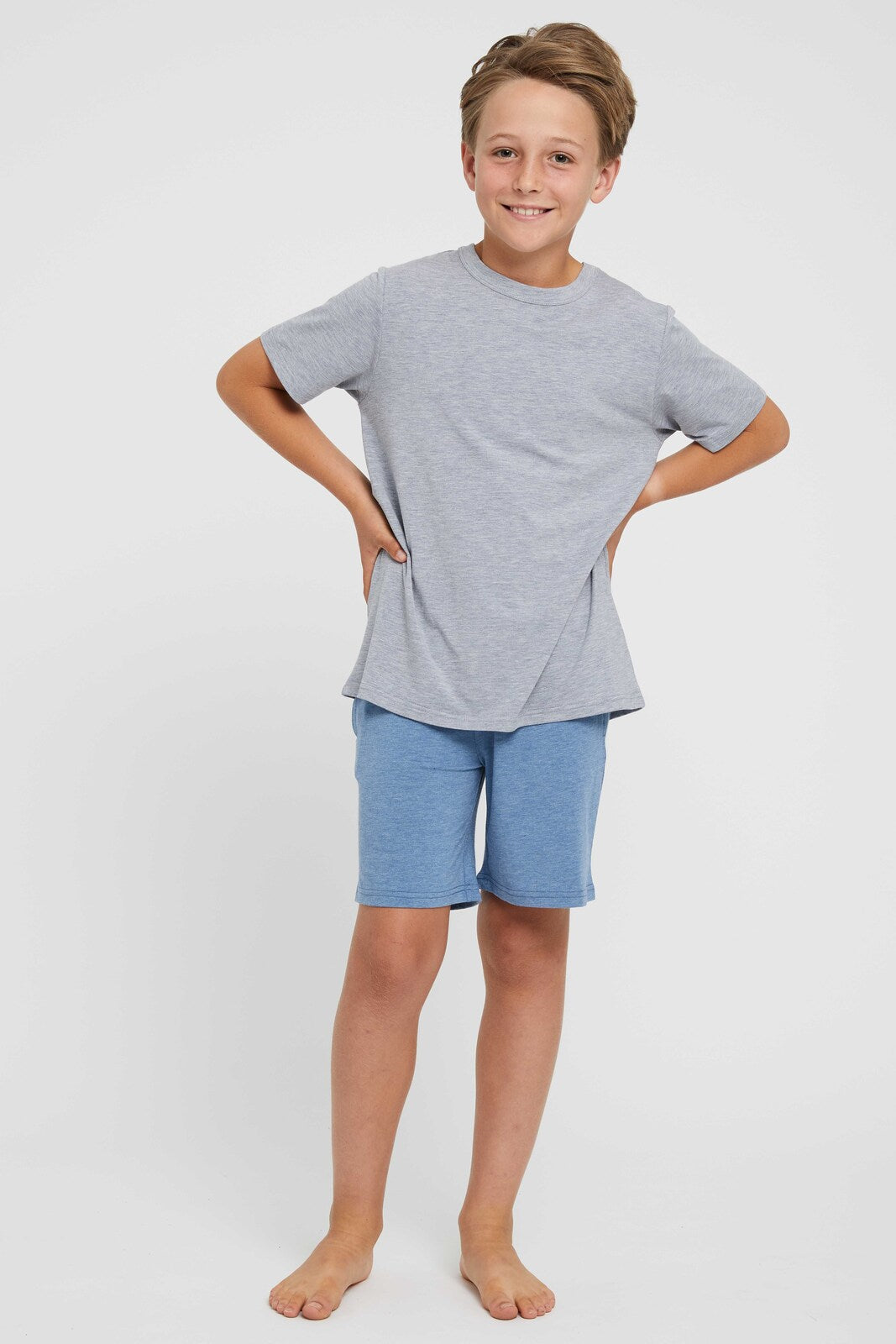Junior Lounge Tee - Light Grey