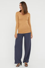 Luxe Wide Leg Pant - Storm