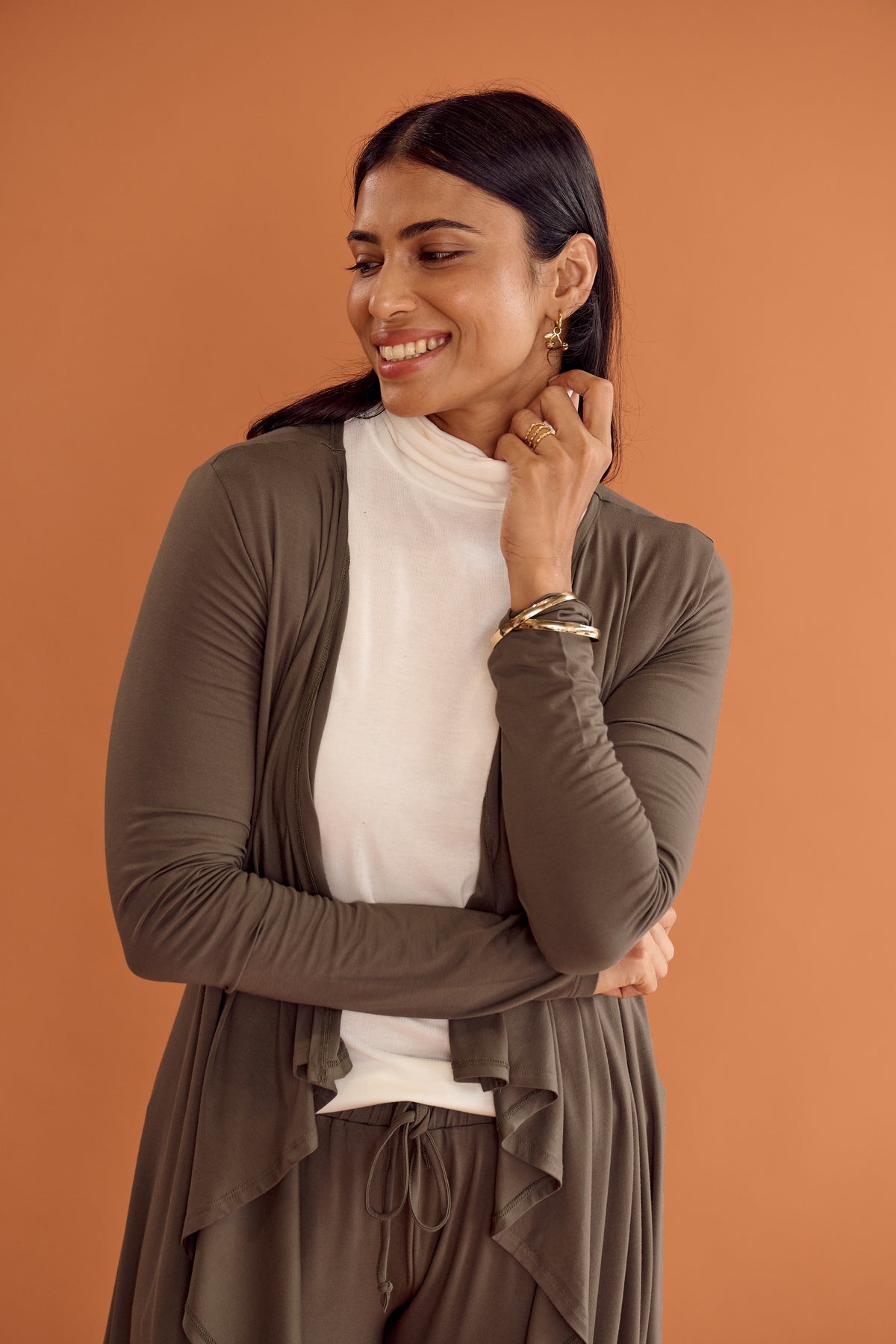 Waterfall Cardigan - Slate