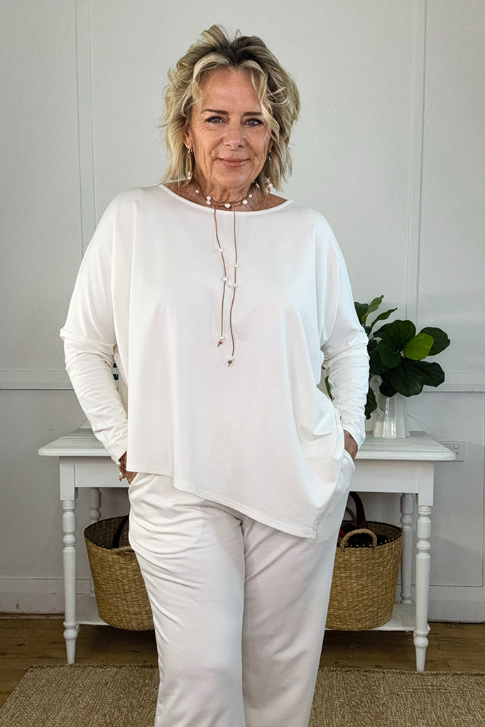 Brooklyn Travel Set in Petite - Soft White