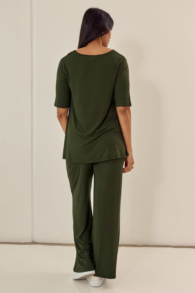 Carter Tunic Top - Moss