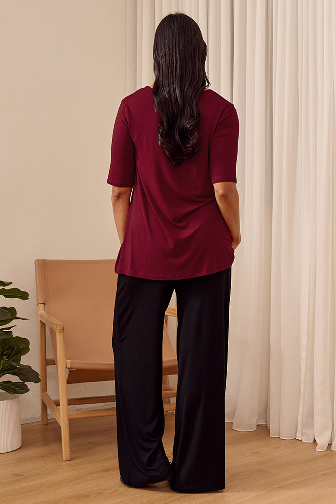 Carter Tunic Top - Rich Red