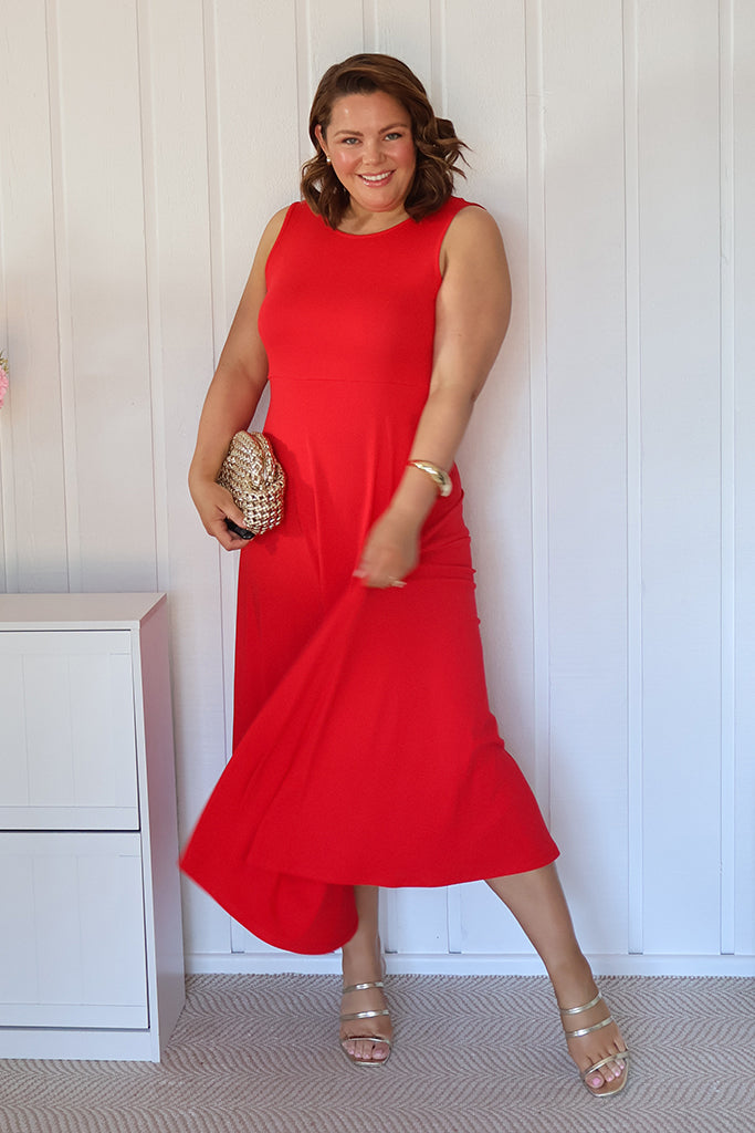 Charlotte Dress - Red