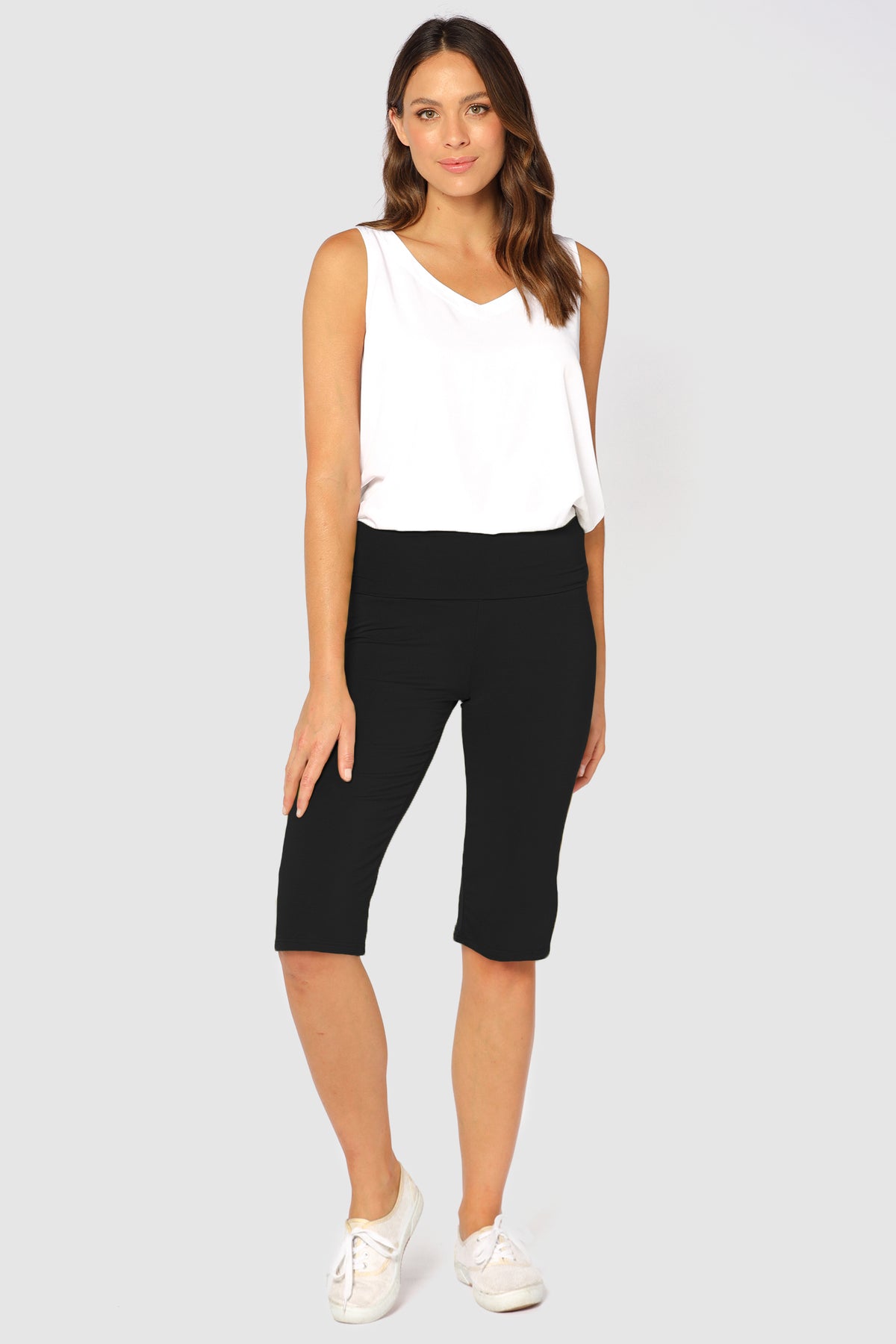 Softline Crop Pants - Vintage Black