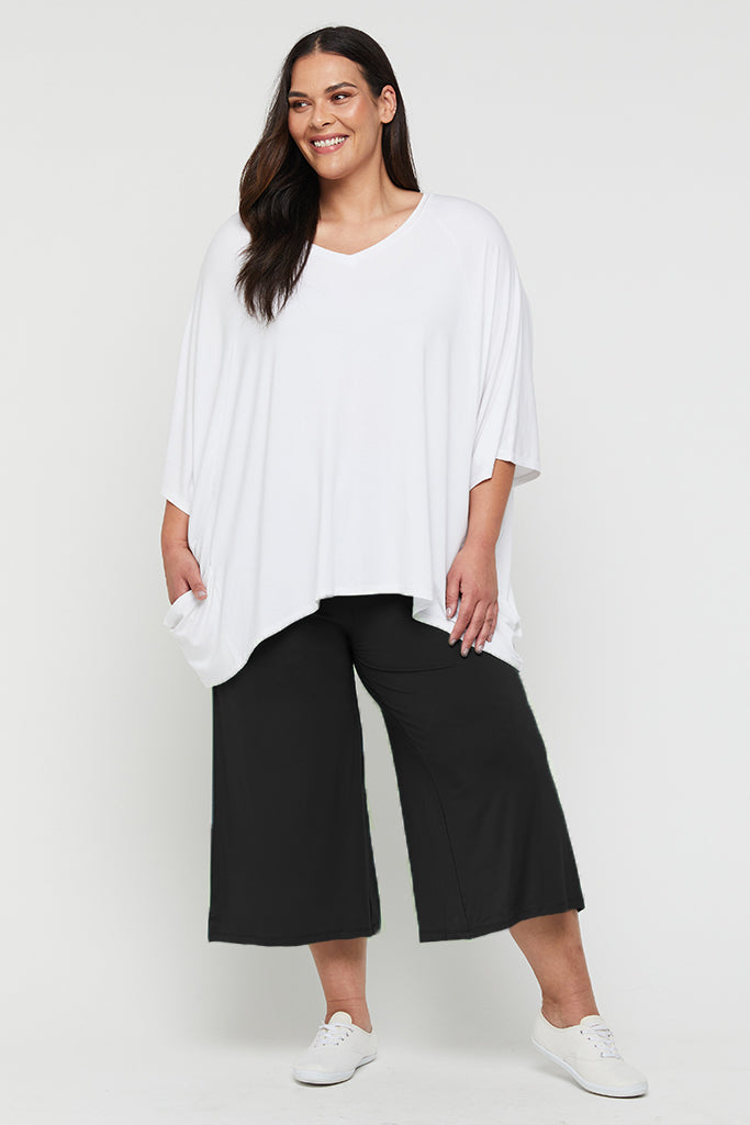 Bamboo Culottes - Vintage Black