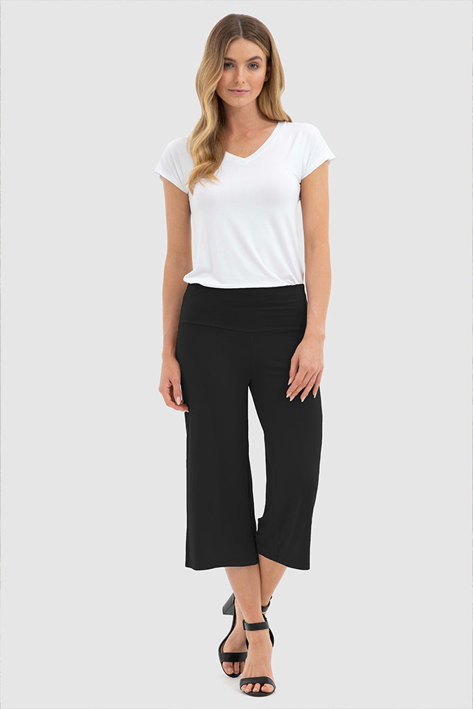 Bamboo Culottes - Vintage Black