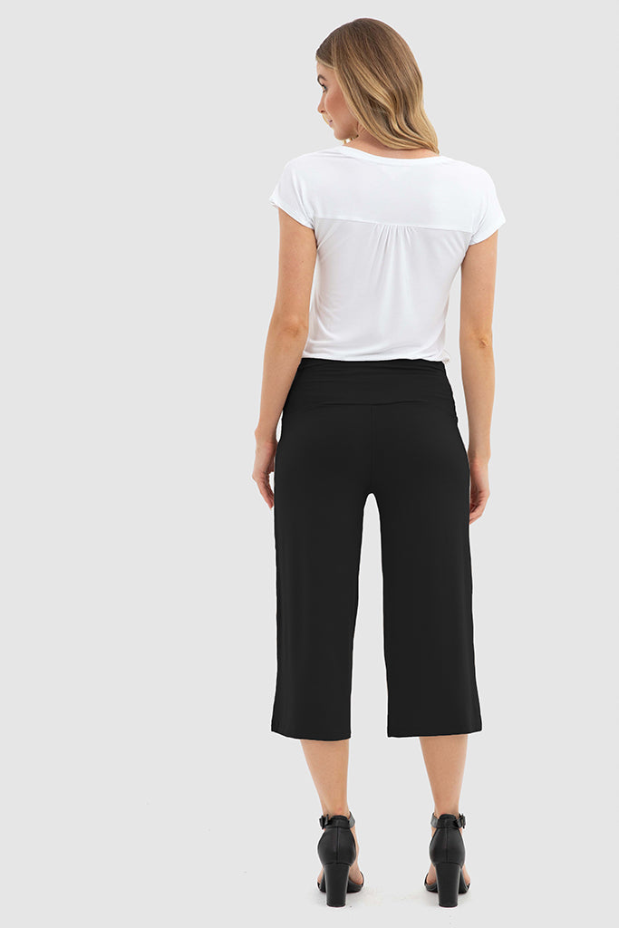 Bamboo Culottes - Vintage Black