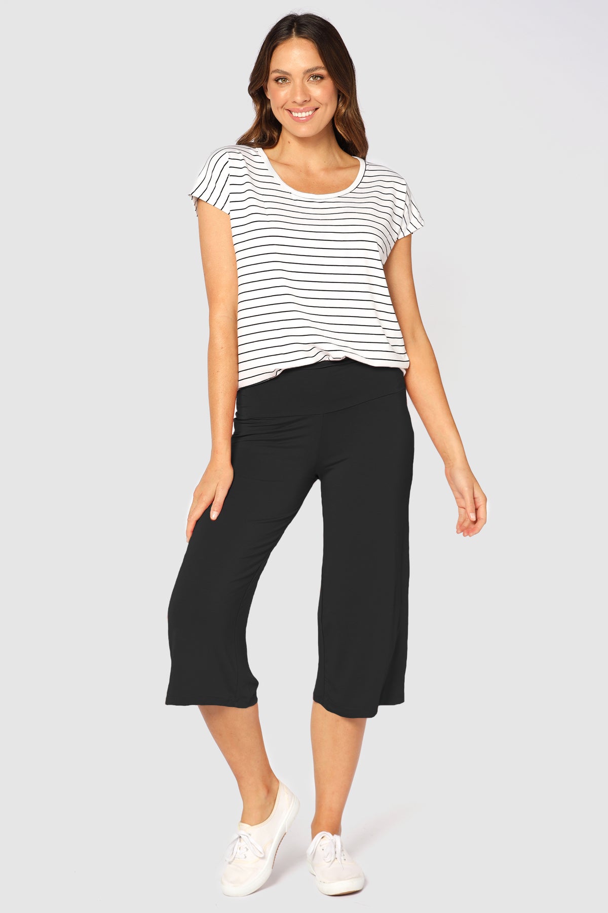 Bamboo Culottes - Vintage Black