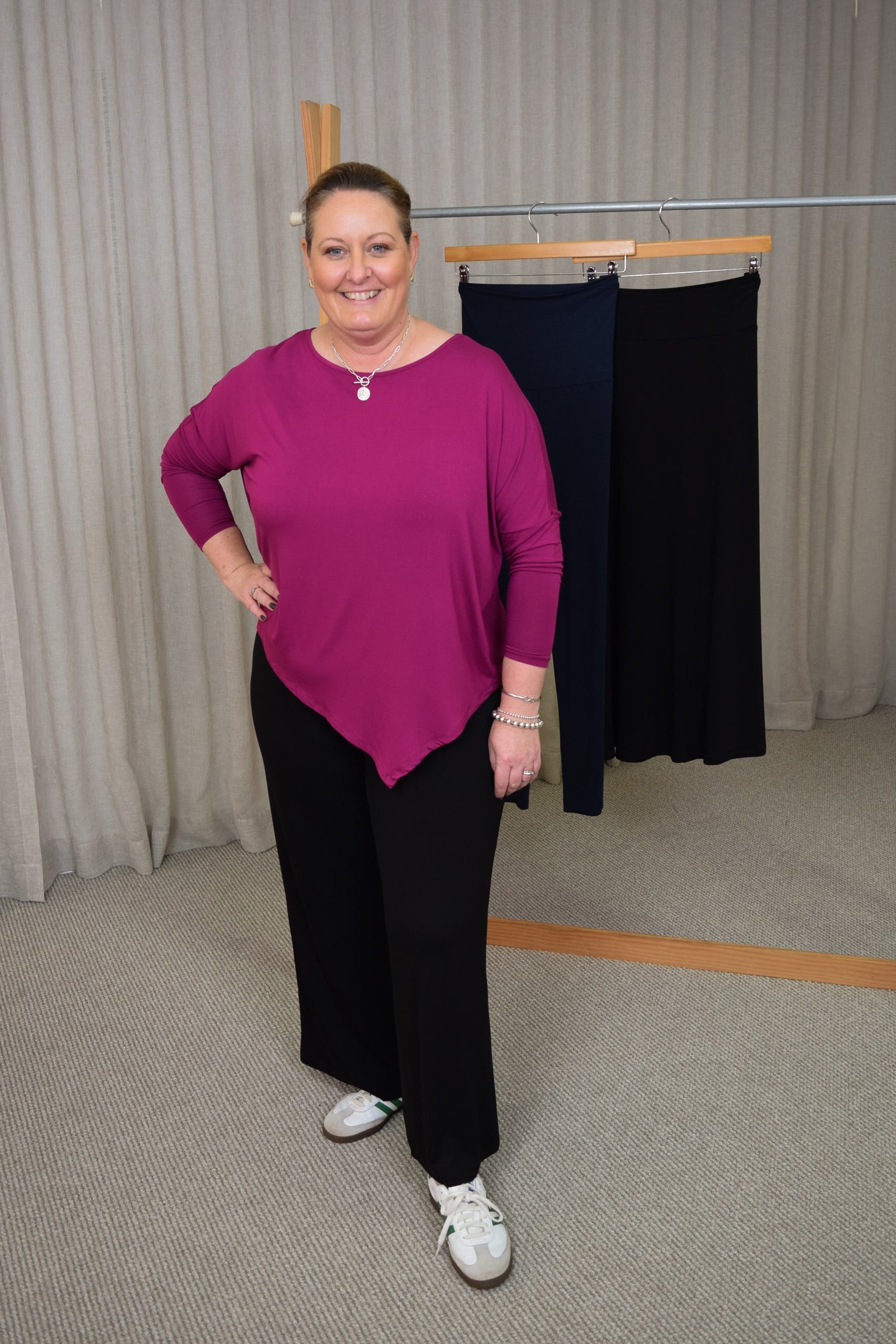 Luxe Wide Leg Maternity Pants - Black