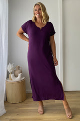 Elsie Dress - Plum