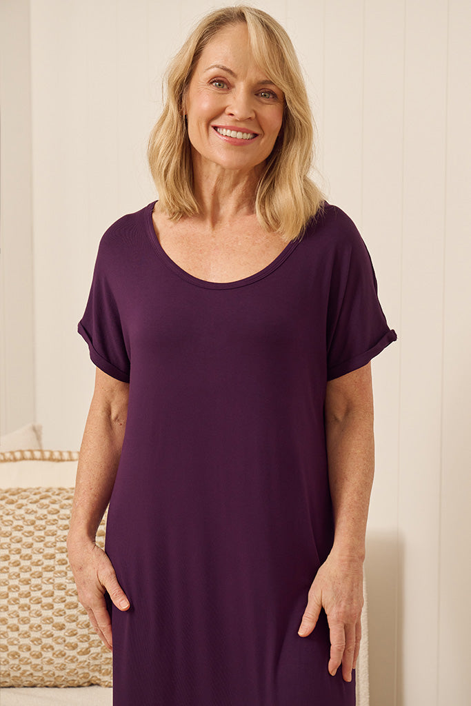 Elsie Dress - Plum