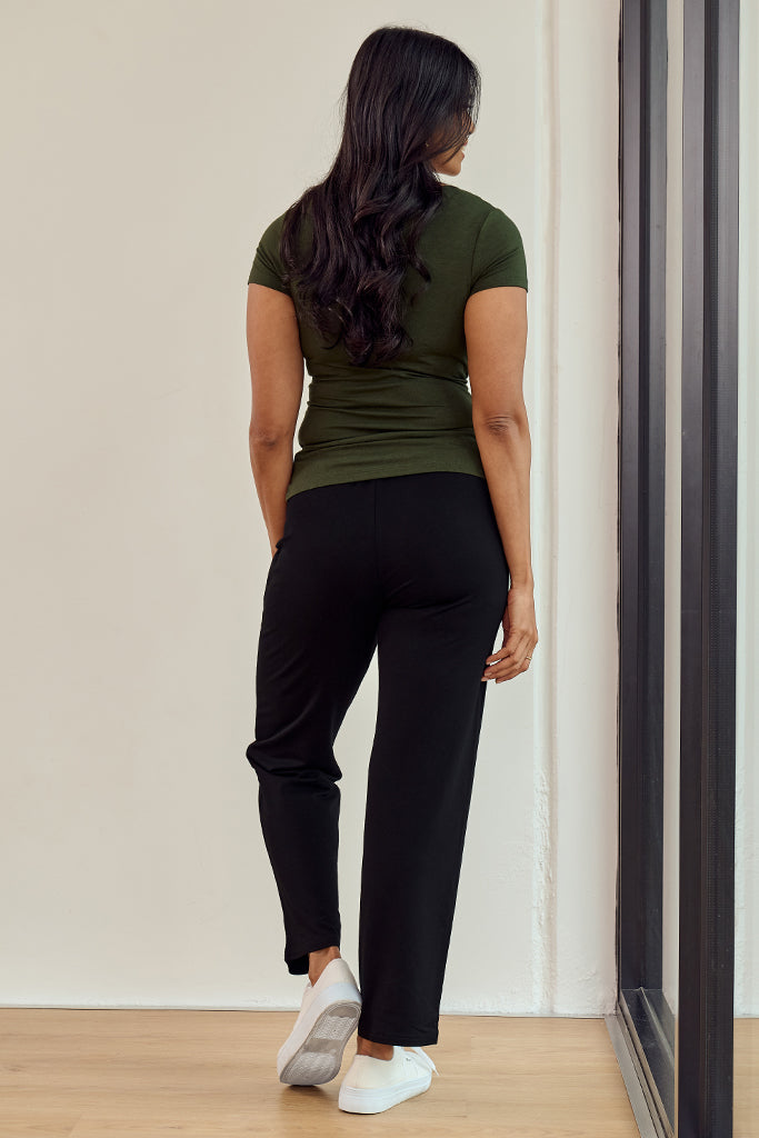 Essential Scoop Tee - Moss