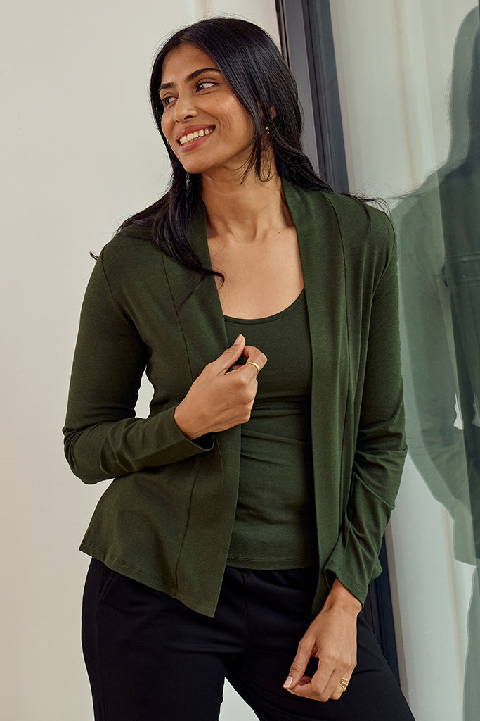 Everyday Cardi - Moss