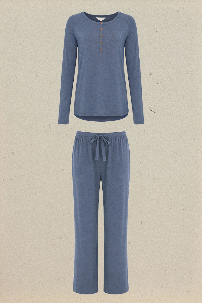 Henley PJ Set - Twilight