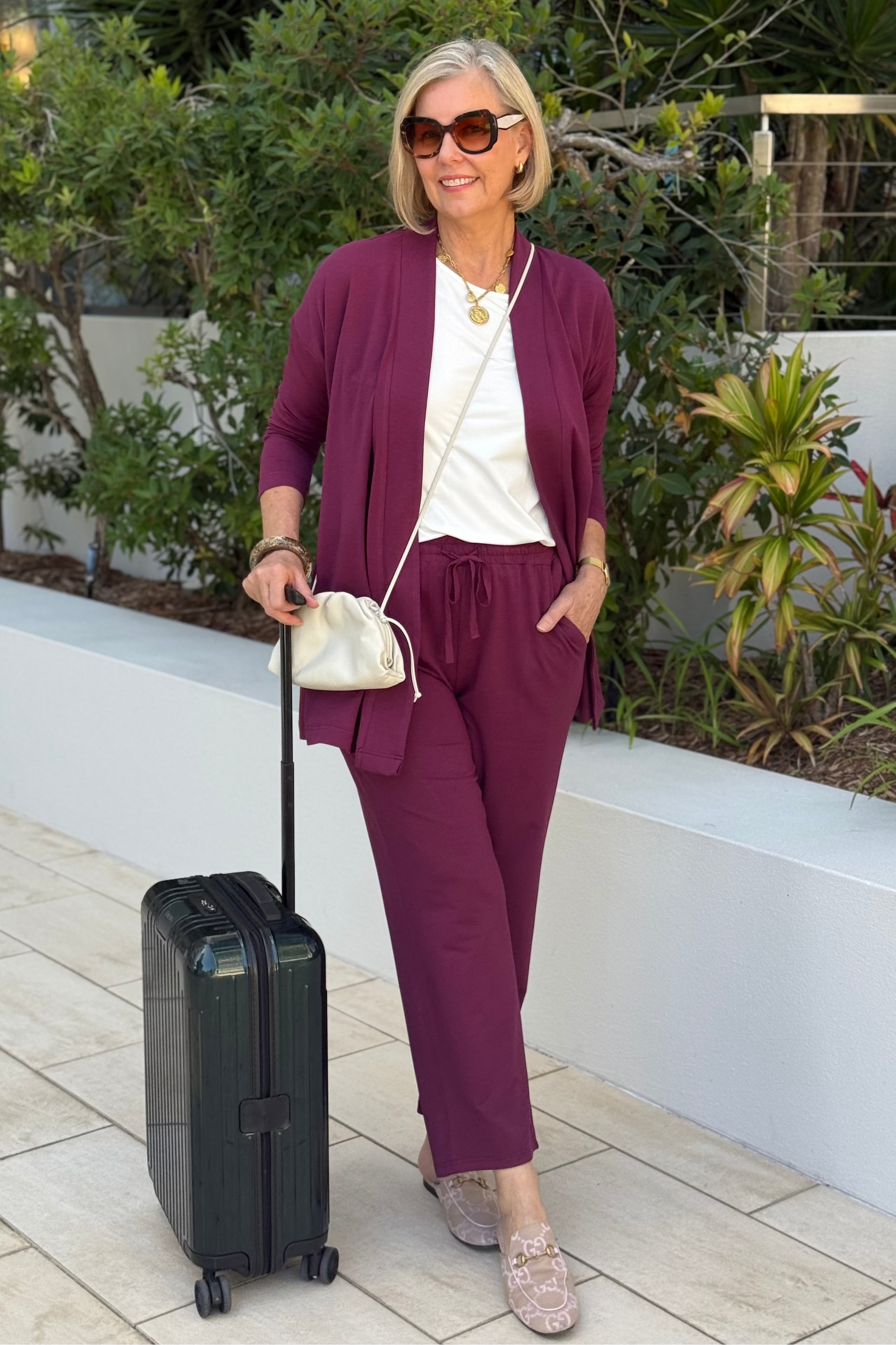 Milan Travel Set - Burgundy