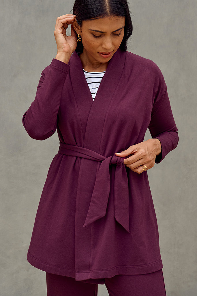 Jamie Cardigan - Burgundy