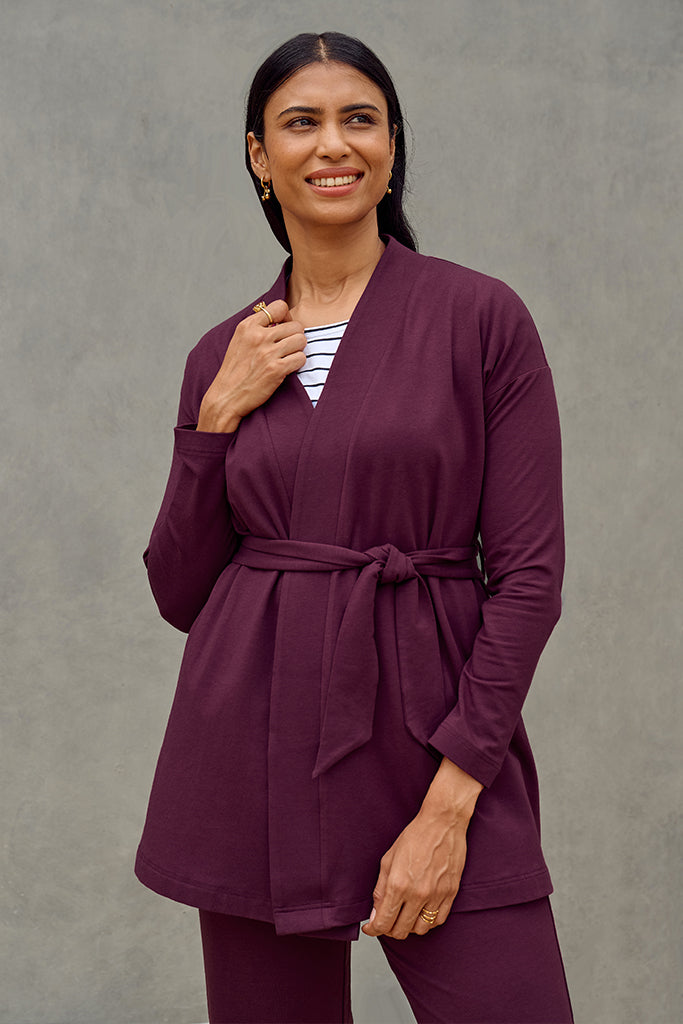 Jamie Cardigan - Burgundy