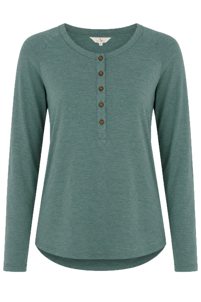 Henley PJ Set - Moss Green
