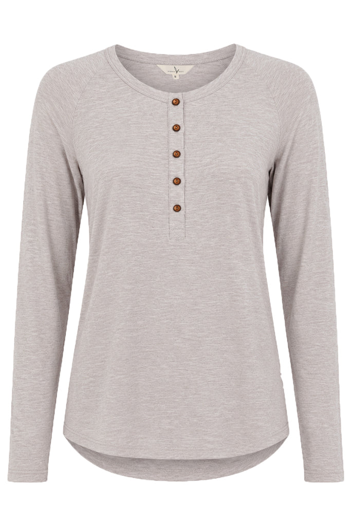Henley PJ Set - Oatmeal