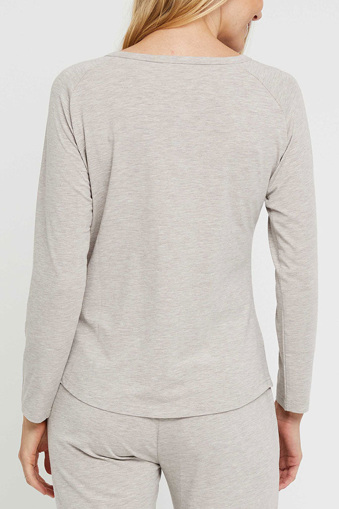 Henley PJ Set - Oatmeal