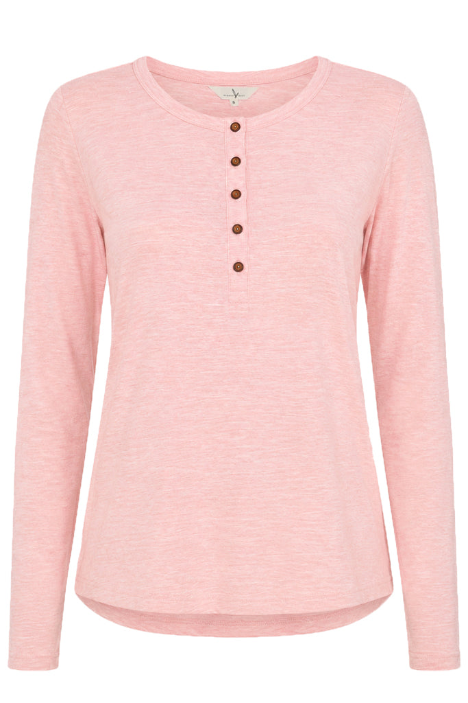 Henley PJ Set - Rose