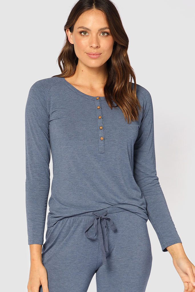 Henley PJ Set - Twilight