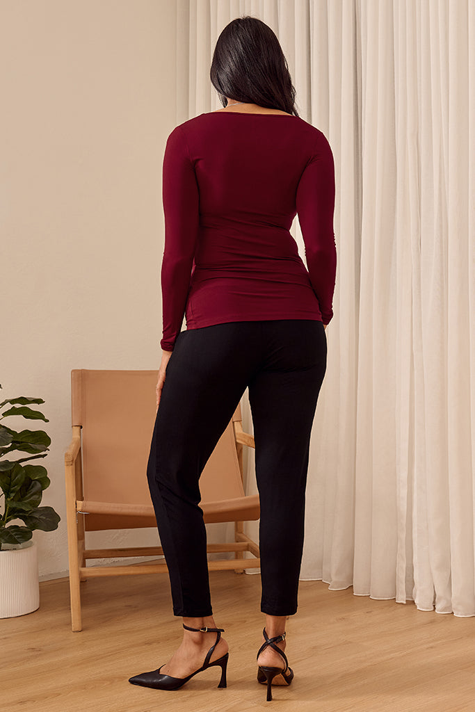 Peggy Bamboo Trouser - Black
