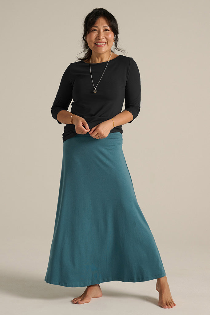 Lana Long Skirt - Ocean