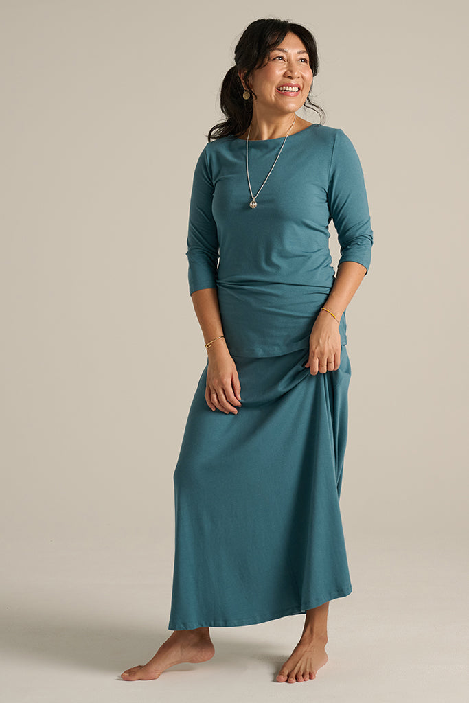 Lana Long Skirt - Ocean