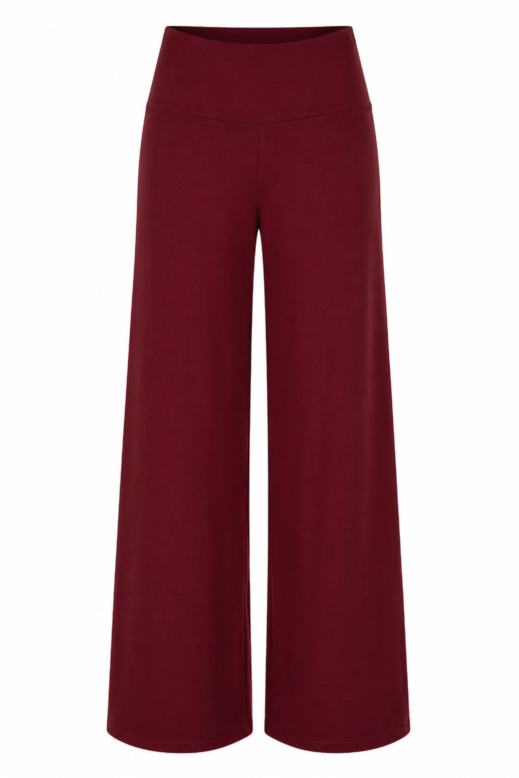 Luxe Wide Leg Pants - Rich Red
