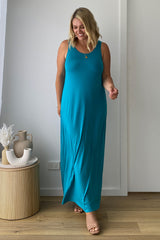 Bamboo Maxi Dress - Teal