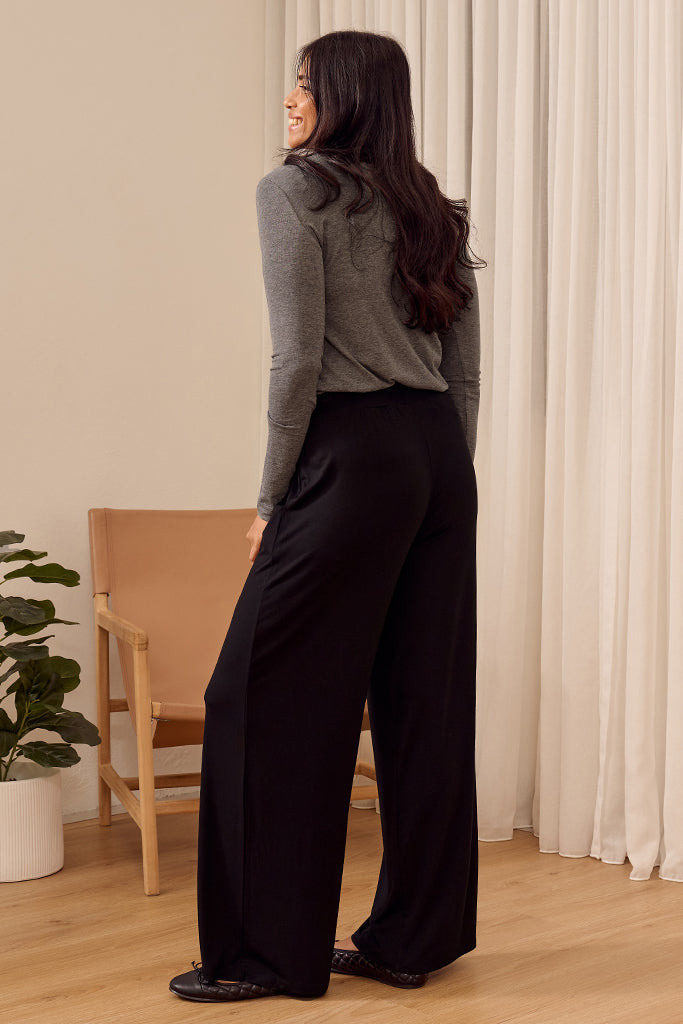 Maya Turtle Neck Knit - Grey Marle
